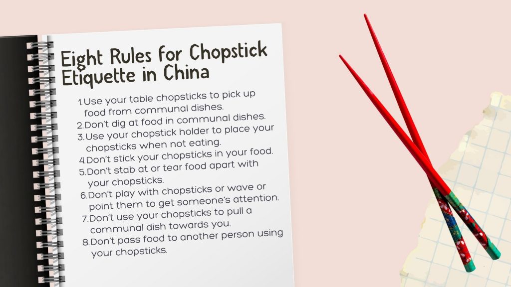 Rules for chopstick etiquette in China