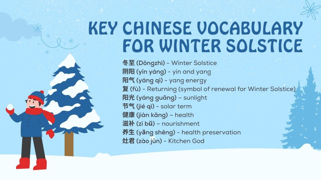 Key Chinese Vocabulary for Winter Solstice