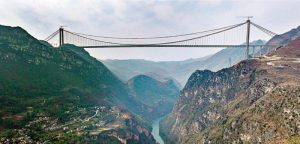 Main Structure Completed for World's Tallest Bridge in Guizhou